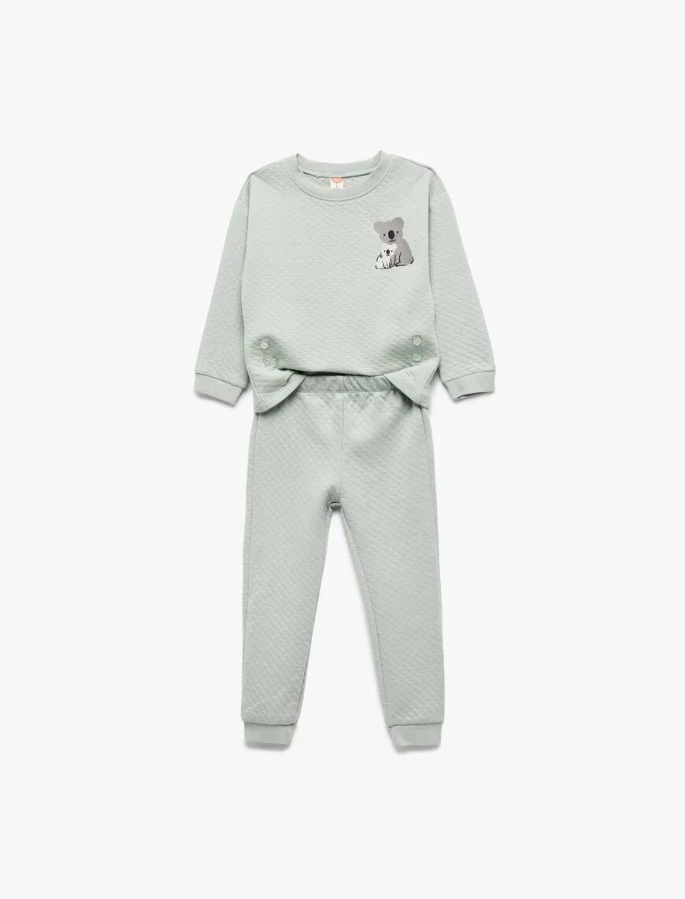 Resim Koton Erkek Bebek Sweat Takım 6WMB10195TK