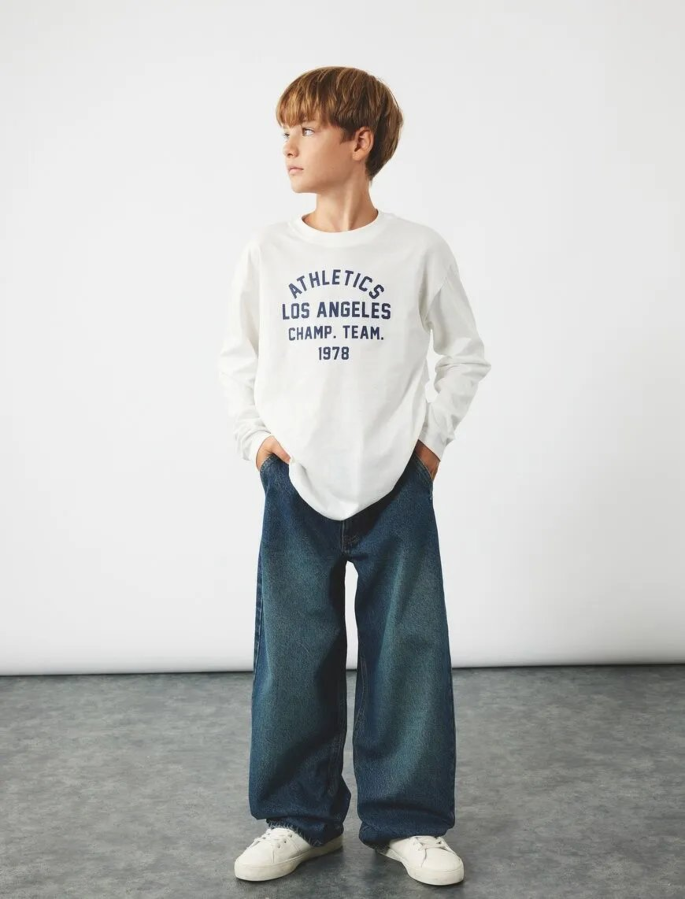 Resim Koton Erkek Çocuk Jean Pantolon 6WKB40036TD