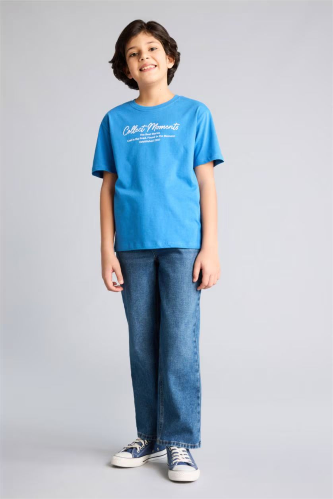 Resim Defacto Erkek Çocuk T-shirt H4403A8/BE410