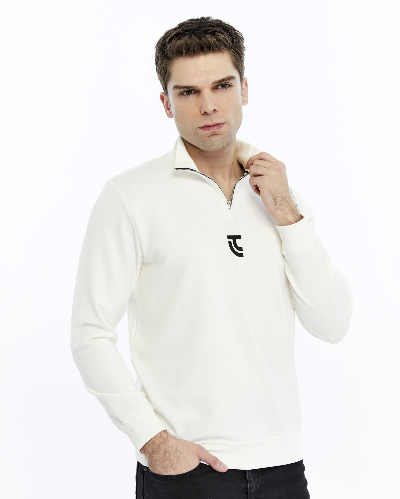 Resim Paul&More Yarım Fermuar Erkek Sweat 200 Yarım Fermuar