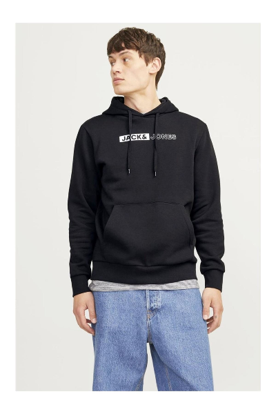Resim Jack & Jones Jjecorp Logo Sweat Hood Play Noos Erkek Sweat 12233599