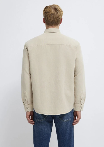 Resim Mavi Erkek Uzun Kol Gömlek M0211827-70004