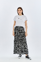 Resim Viole&More Kadın Etek Uzun Önden Düğmeli