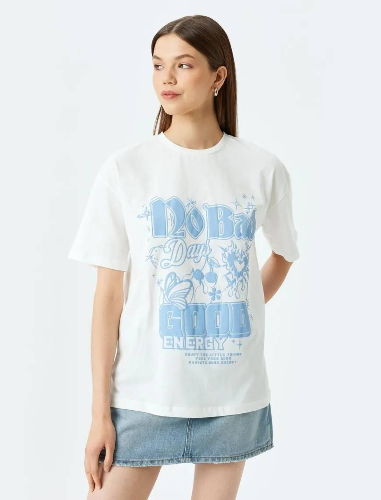 Resim Koton Kadın T-shirt 5SAL10123IK