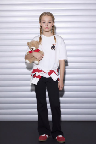 Resim Defacto Kız Çocuk T-shirt G9595A8/ER105