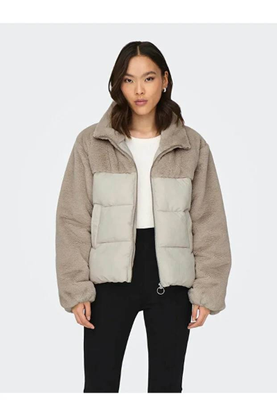 Resim Only Onlwanja Fur Puffer Mix Jacket Noos Otw Kadın Mont 15292945