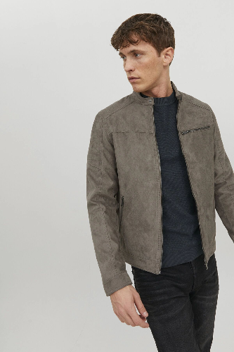 Resim Jack & Jones Jjerocky Jacket Noos Erkek Deri Mont Ve Ceket 12147218