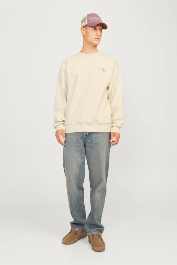 Resim Jack & Jones Jprblachad Brandıng Sweat Crew Neck Ln Erkek Sweat 12261386