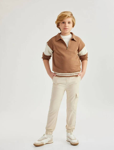 Resim Koton Erkek Çocuk Kanvas Pantolon 5SKB40054TW