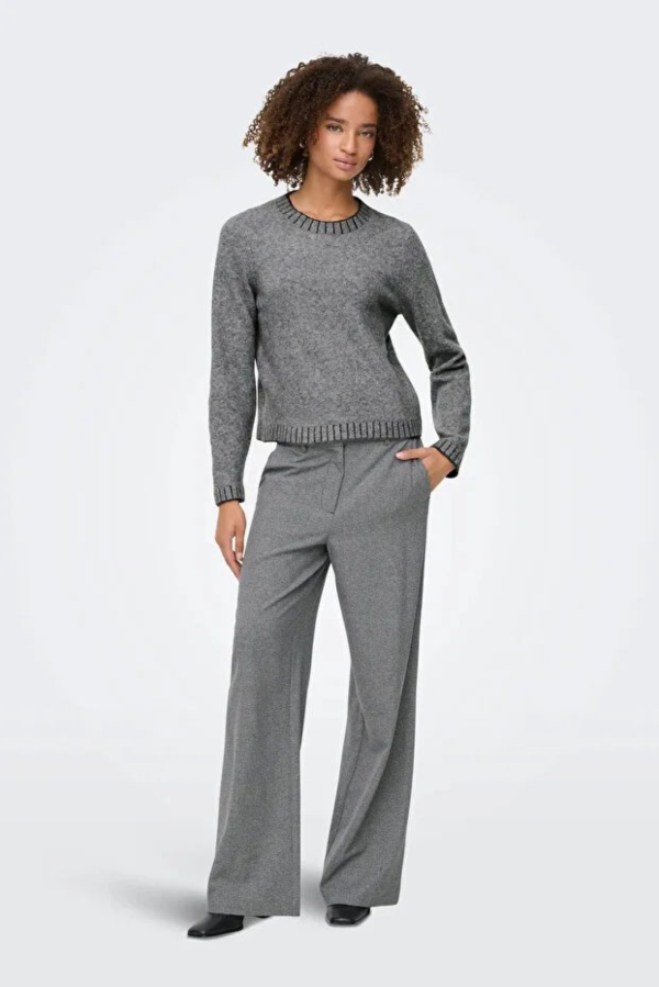 Resim Only Onlfina Ls Stitch O-Neck Cc Knt Kadın Kazak 15350496