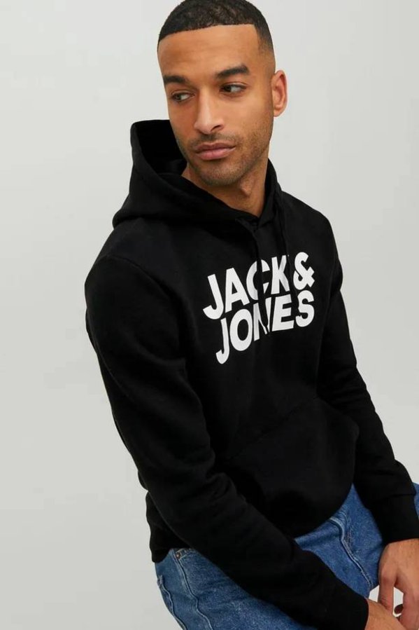 Resim Jack & Jones Jjecorp Logo Sweat Hood Noos Erkek Sweat 12152840