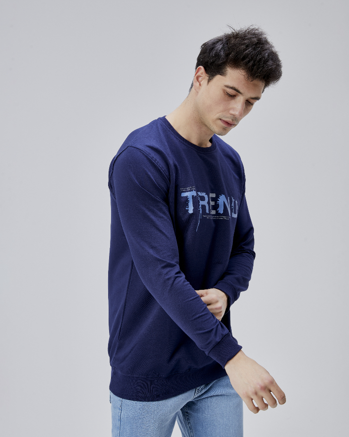 Resim Paul&More Erkek Sweat Trend Baskı 0 Yaka 2 İp