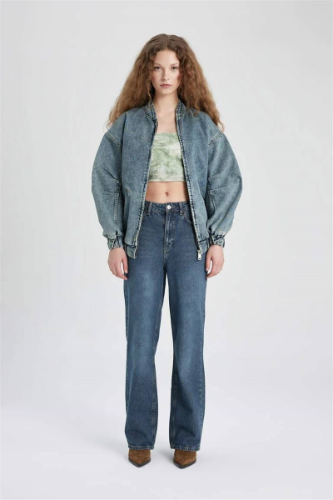 Resim Defacto Kadın Jean Ceket C1508AX/NM28