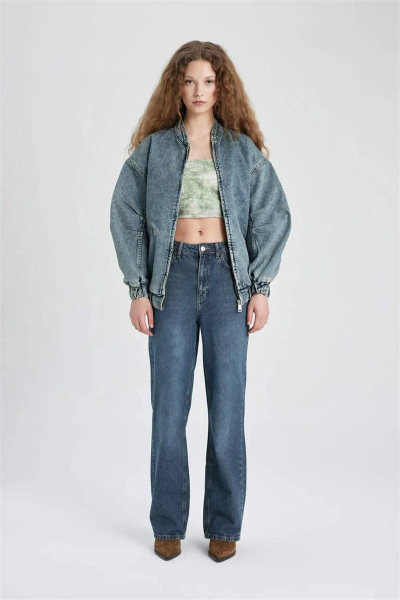 Resim Defacto Kadın Jean Ceket C1508AX/NM28