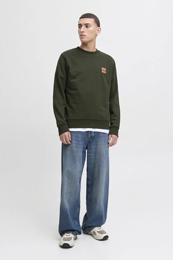 Resim Jack & Jones Jjbrandy Sweat Crew Neck Ln Erkek Sweat 12279256