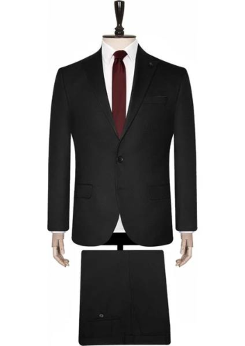 Resim TK1000600303 Erkek Slim  Kalıp Düz Takım Elbise 6 Drop