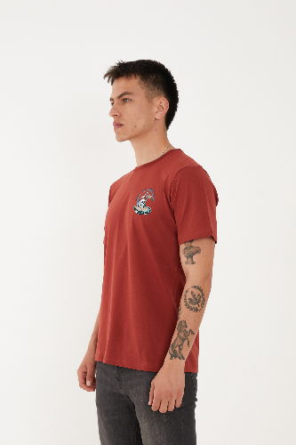 Resim Paul&More T-004 Skull Erkek T-Shirt