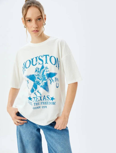 Resim Koton Kadın T-shirt 5SAL10114IK