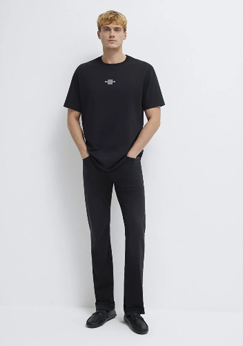 Resim Mavi Erkek T-shirt M0613132-900