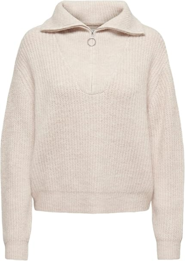 Resim Only Onlbaker L/S Zıp Pullover Knt Noos Kazak 15247008