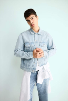 Resim Defacto Erkek Jean Ceket F4741AX/NM39