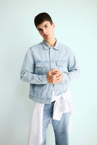 Resim Defacto Erkek Jean Ceket F4741AX/NM39