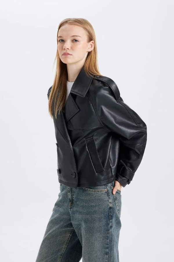 Resim Defacto Kadın Pardesü&Trençkot C0914AX/BK27