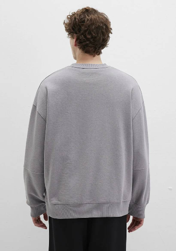 Resim Mavi Bisiklet Yaka Erkek Sweat M0S10404-70076