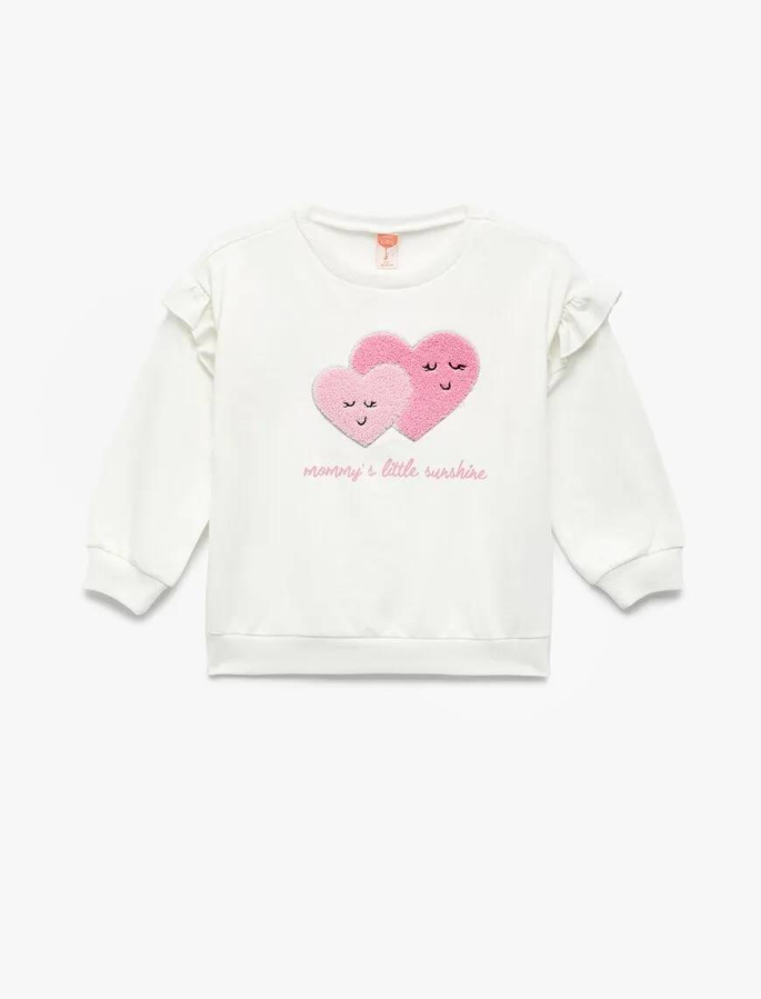 Resim Koton Kız Bebek Sweat 6Wmg10011Ak