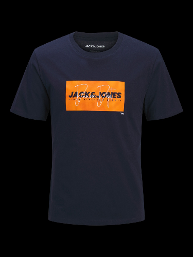 Resim Jack & Jones Jjcole Prınt Tee Ss Crew Neck Ln Erkek T-Shirt 12288492