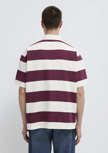 Resim Mavi Polo Yaka Erkek T-shirt M0613174-70670