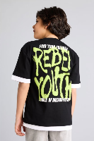 Resim Defacto Erkek Çocuk T-shirt G9726A8/BK81