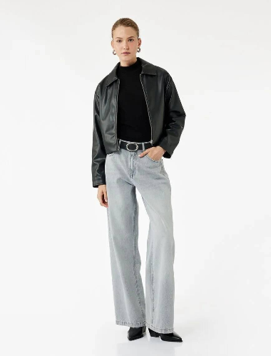 Resim Koton Kadın Jean Pantolon 6WAL40030MD