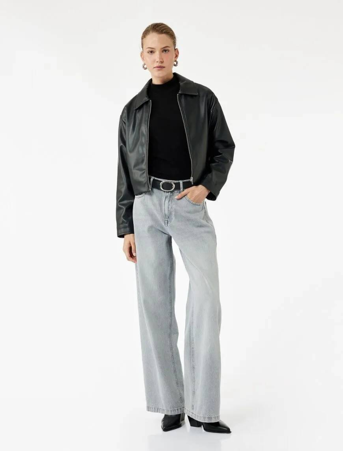 Resim Koton Kadın Jean Pantolon 6WAL40030MD