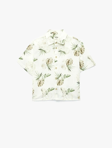 Resim Koton Erkek Çocuk Kısa Kol Gömlek 6SKB60037TW