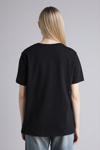 Resim Defacto Kadın T-shirt A9428AX/BK81