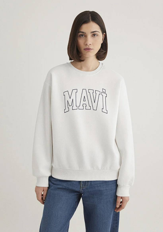 Resim Mavi Mavi Logo Kadın Sweat M1611192-70057