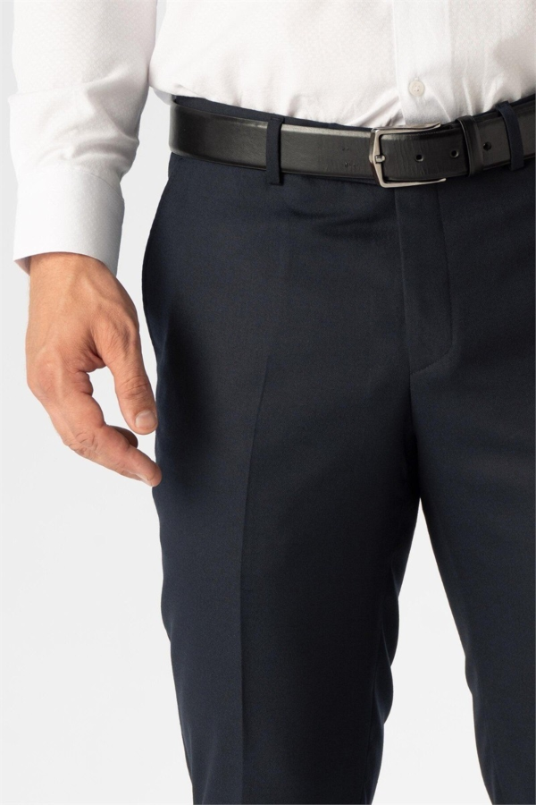 Resim TK1000400442 Erkek Regular 4 Drop Düz Takım Elbise 4 Drop