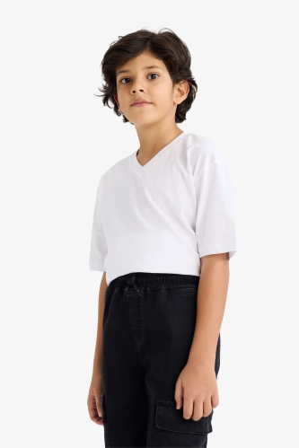 Resim Defacto Erkek Çocuk T-shirt K1693A6/WT34