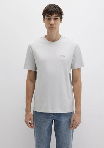 Resim Mavi Erkek T-shirt M0611714-70074