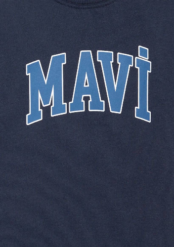 Resim Mavi Logo Baskılı Erkek Çocuk T-Shirt M6610030-82318