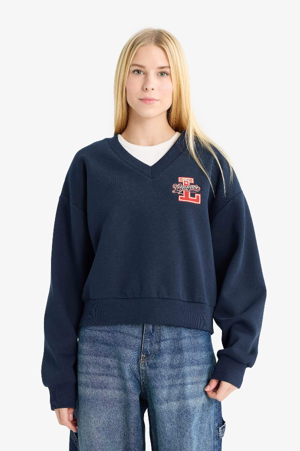 Resim Defacto Kadın Sweat F9910AX/NV241