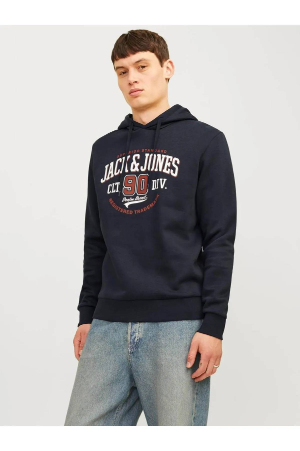 Resim Jack & Jones Jjelogo Sweat Hood 2 Col 24/25 Noos Erkek Sweat 12255617
