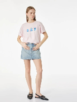 Resim Koton Kadın T-shirt 6SAL10109IK