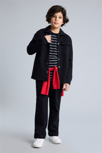 Resim Defacto Erkek Çocuk Uzun Kol Gömlek G4690A8/BK81