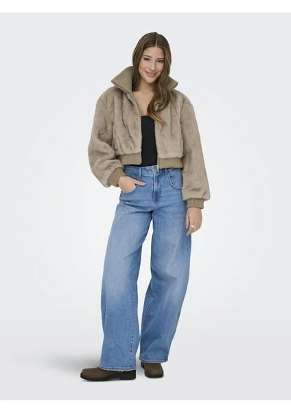 Resim Only Onlwicki Life Fur Rib Jacket Cc Otw Kadın Mont 15349157