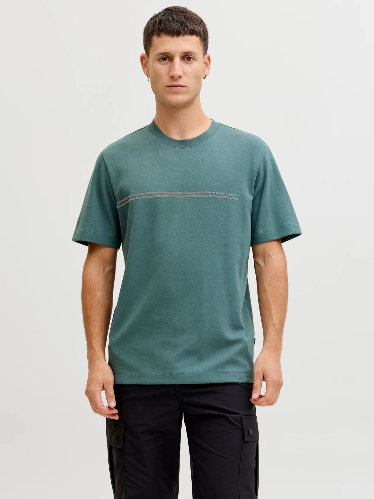 Resim Jack & Jones Jcofusıon Chest Brand Tee Ss Crew Noos Erkek T-Shirt 12289936