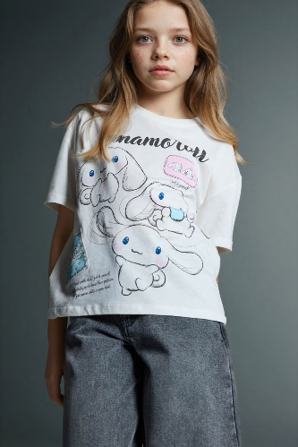 Resim Defacto Kız Çocuk T-shirt G8196A8/ER105