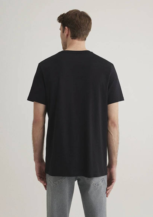 Resim Mavi Baskılı Erkek T-Shirt M066841-900