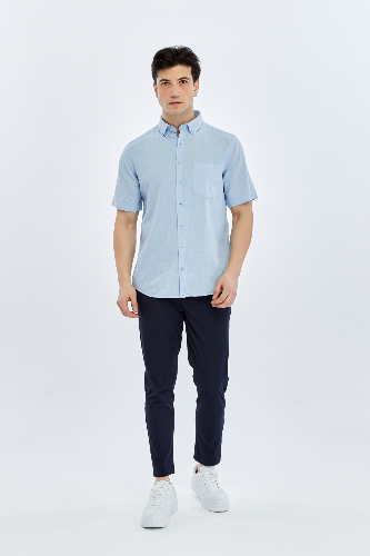 Resim Süvari Cotton Regular Erkek Kısa Kol Gömlek SGM2017700010